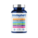 Immuneti Immune Defense Supplement – 6-in-1 Vitamins with Vitamin C, D3, Zinc, Elderberry